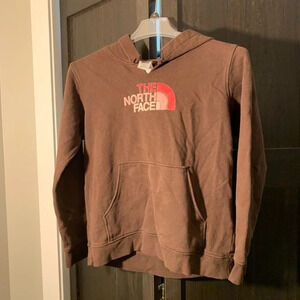 The North Face brown girls hoodie